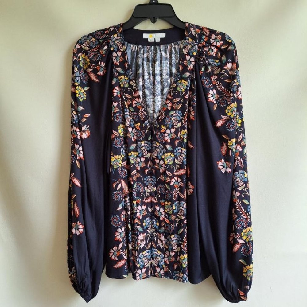 Boden Placement border print top size 10 US/14 UK